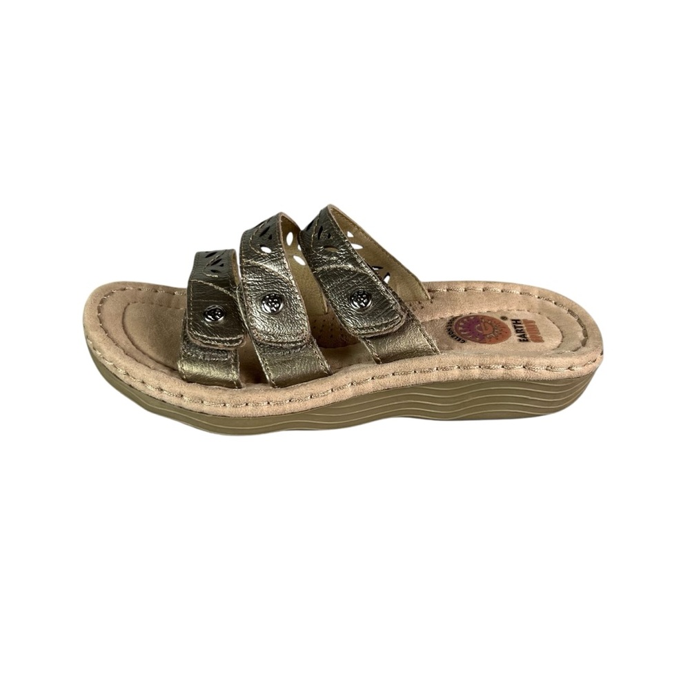 EARTH SPIRIT RUBI Leather Slide Sandal